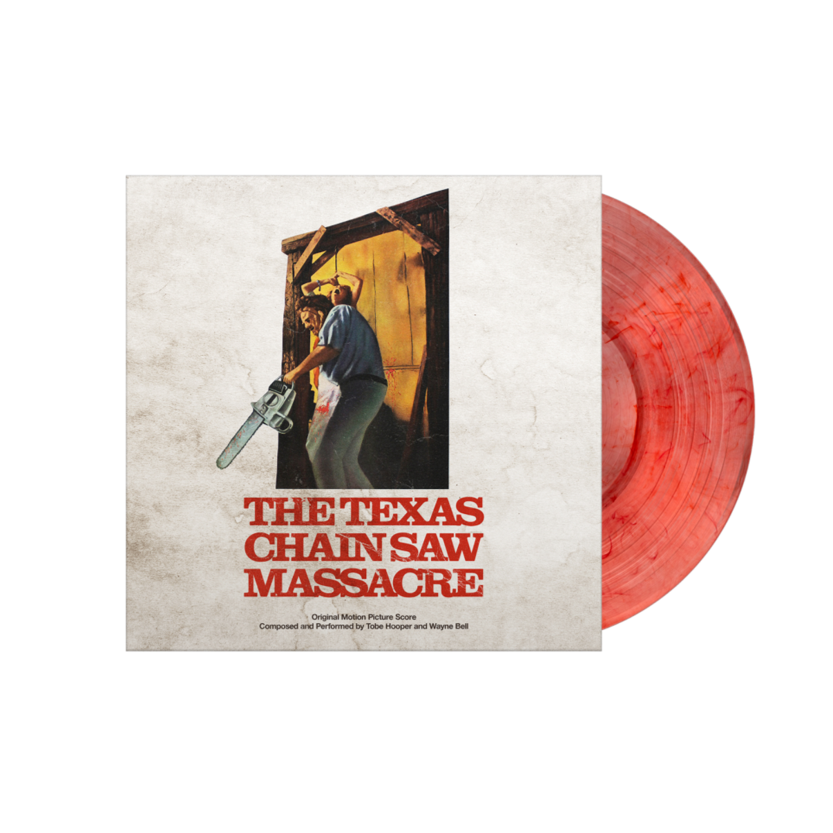 VINILO TOBE HOOPER & WAYNE BELL - THE TEXAS CHAINSAW MASSACRE - OST (1974) (BLOOD RED & BLACK HAND POUR)