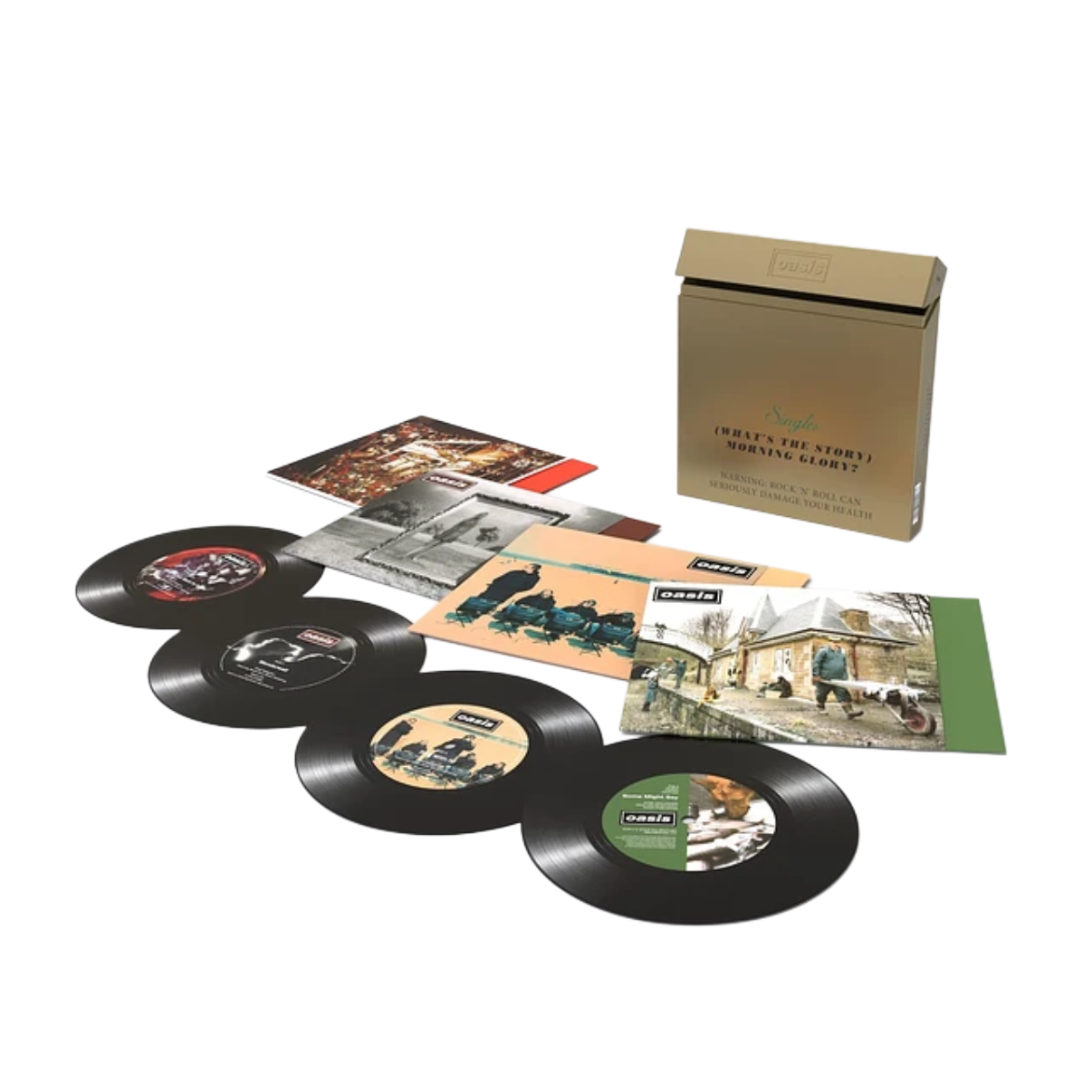 BOXSET OASIS - (WHAT'S THE STORY) MORNING GLORY? (4-7 INCH LIMITED BOXSET/SINGLES)