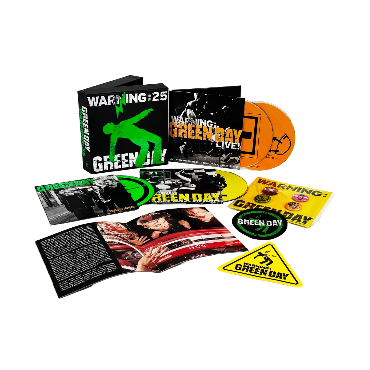 BOXSET GREEN DAY - WARNING (25TH ANNIVERSARY DELUXE EDITION/4CD BOX)