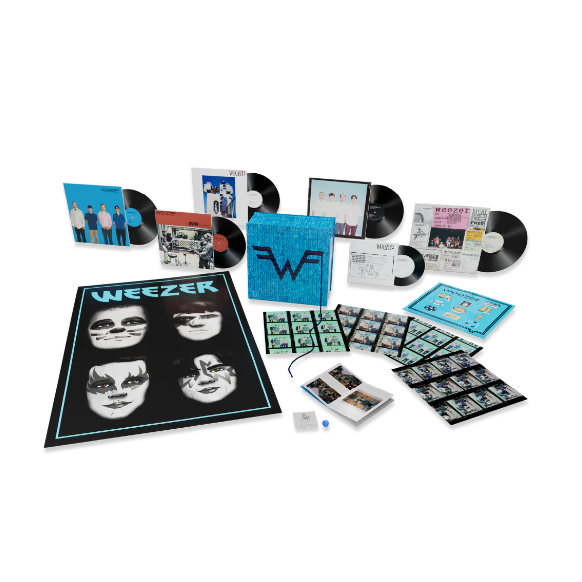 BOXSET WEEZER - WEEZER (BLUE 30TH) (SUPER DELUXE/4LP/10 INCH/7 INCH)