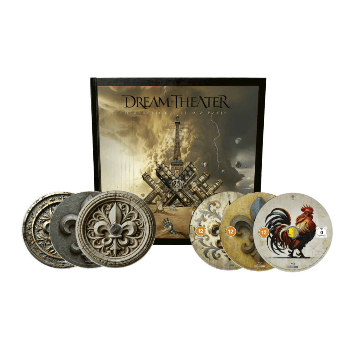 BOXSET DREAM THEATER - QUARANTIEME: LIVE A PARIS (3CD/3BLURAY)