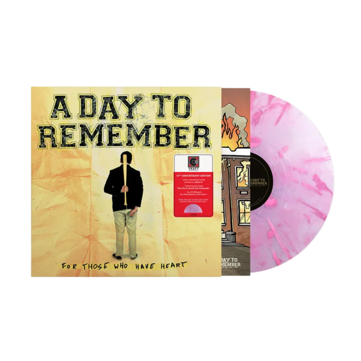 VINILO A DAY TO REMEMBER - FOR THOSE WHO HAVE HEART (PINK SPLATTER VINYL) (I)