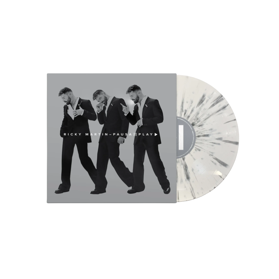 VINILO RICKY MARTIN - PAUSA & PLAY (WHITE & GREY VINYL)