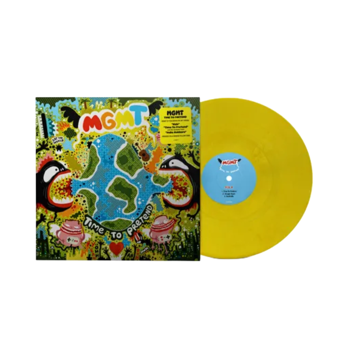 VINILO MGMT - TIME TO PRETEND (20TH ANNIVERSARY/EP/BANANA YELLOW VINYL)