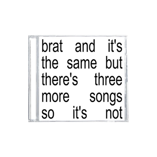 CD CHARLI XCX - BRAT & IT'S THE SAME BUT THERE'S THREE MORE SONGS SO IT'S NOT