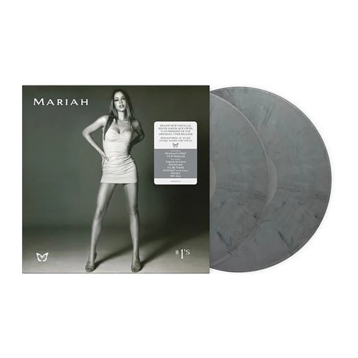 VINILO MARIAH CAREY - #1’S (2 LP/METALLIC SILVER & BLACK SWIRL VINYL)