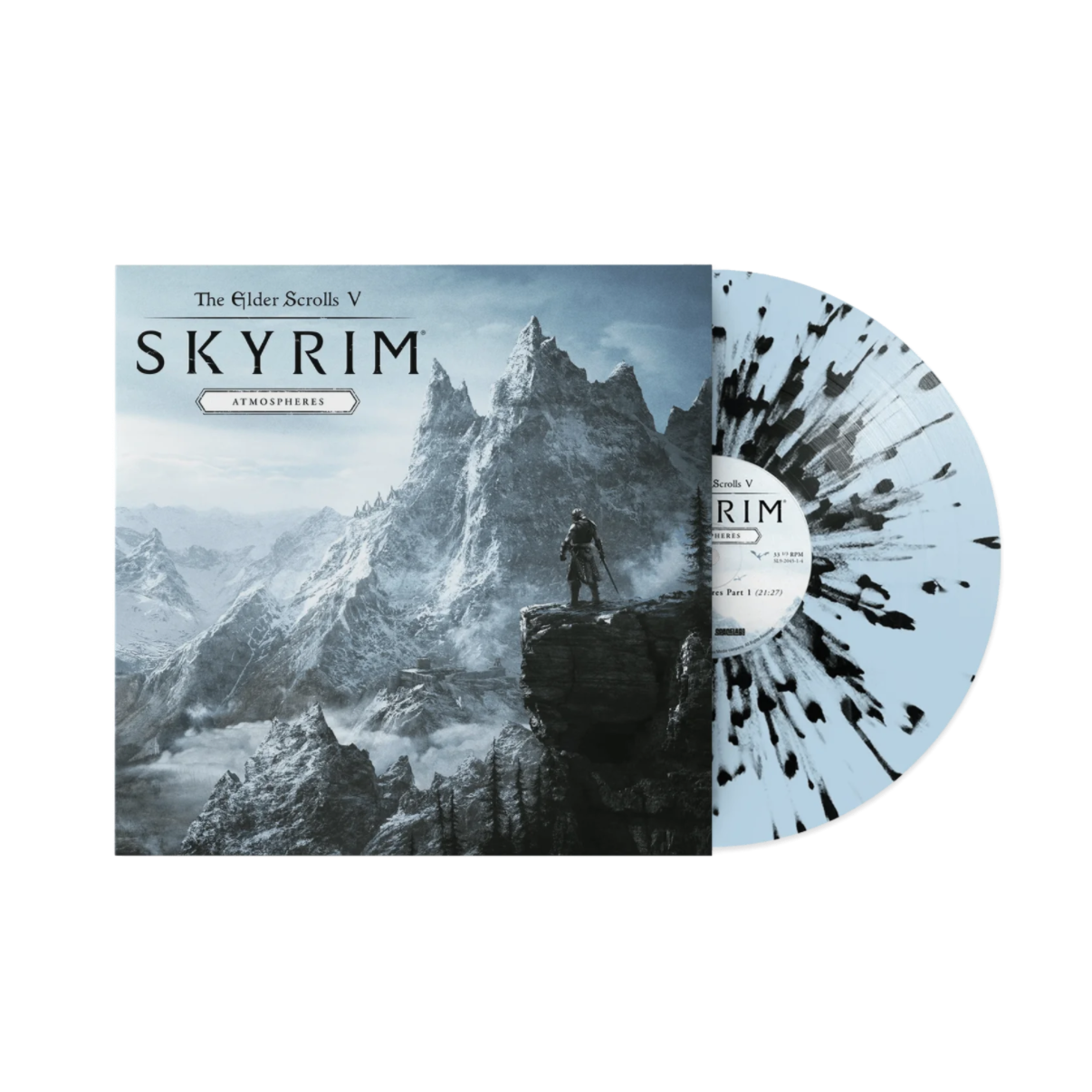 VINILO JEREMY SOULE - THE ELDER SCROLLS V: SKYRIM – ATMOSPHERES (BLACK & CLEAR SPLATTER VINYL)