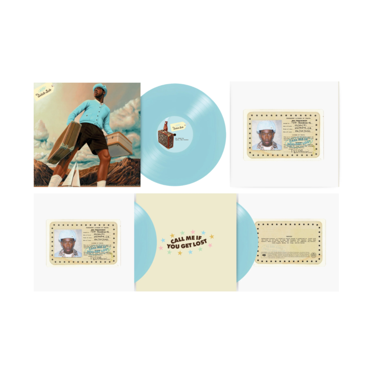 VINILO TYLER, THE CREATOR - CALL ME IF YOU GET LOST: THE ESTATE SALE (3LP/GENEVA BLUE VINYL)