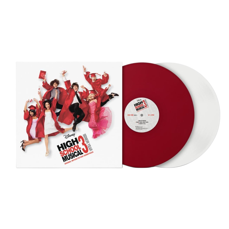 VINILO HIGH SCHOOL MUSICAL CAST - HIGH SCHOOL MUSICAL 3: SENIOR YEAR OST (APPLE/WHITE VINYL/2LP)