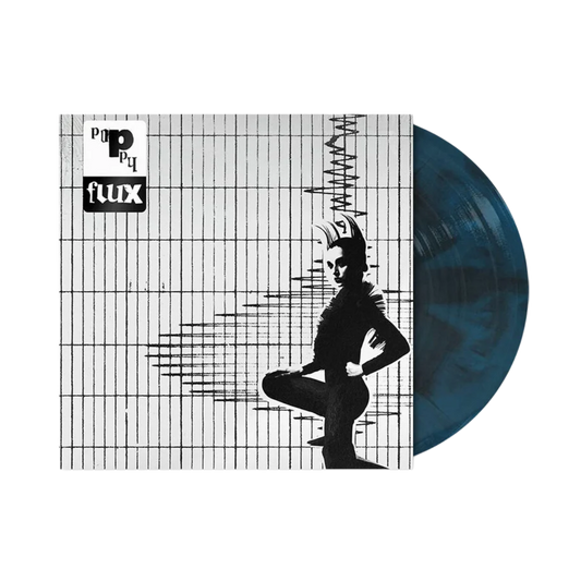 VINILO POPPY - FLUX (BLACK & AQUA BLUE GALAXY VINYL)