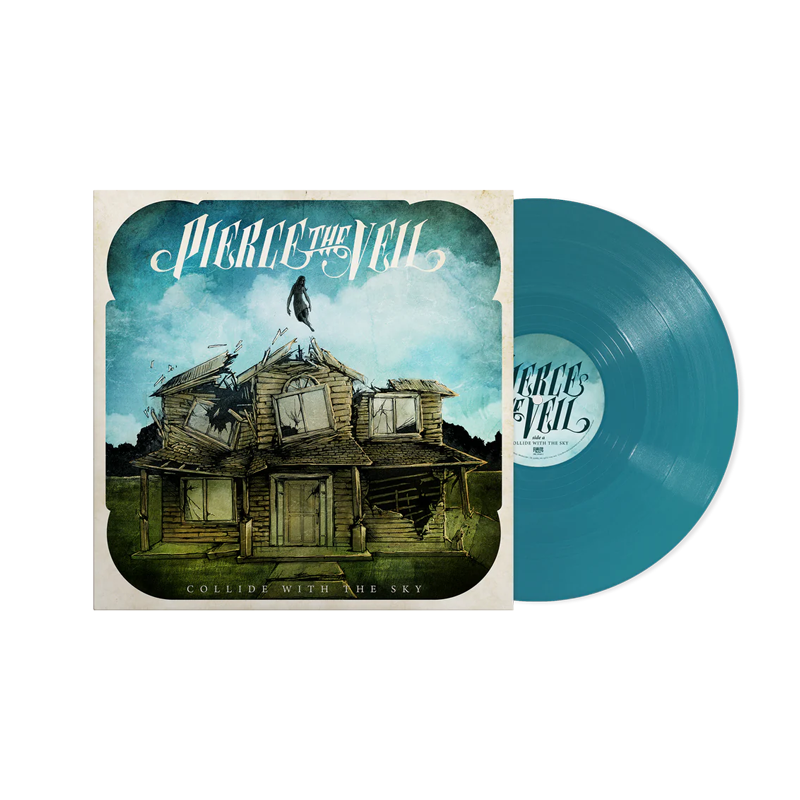 VINILO PIERCE THE VEIL - COLLIDE WITH THE SKY (AQUA COLOR VINYL)