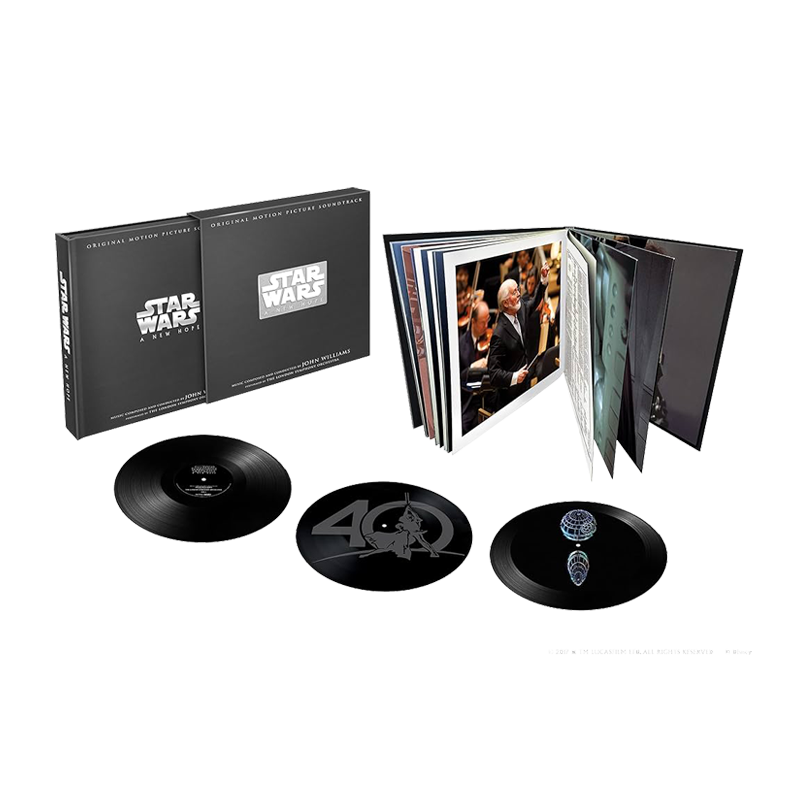 VINILO JOHN WILLIAMS - STAR WARS: A NEW HOPE (LIMITED 3LP BOX/ETCHED SIDE/DEATH STAR HOLOGRAM)