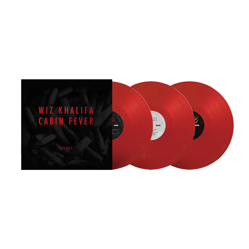 VINILO WIZ KHALIFA - CABIN FEVER TRILOGY (3LP/RED VINYL)