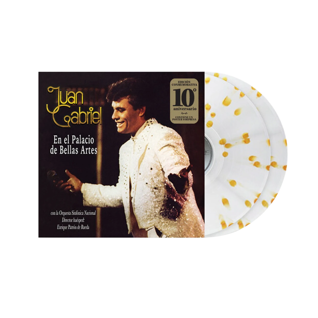 Vinilo Juan Gabriel - En el Palacio de Bellas Artes (Anniversary Edition/2LP/Translucent with Gold Spots)