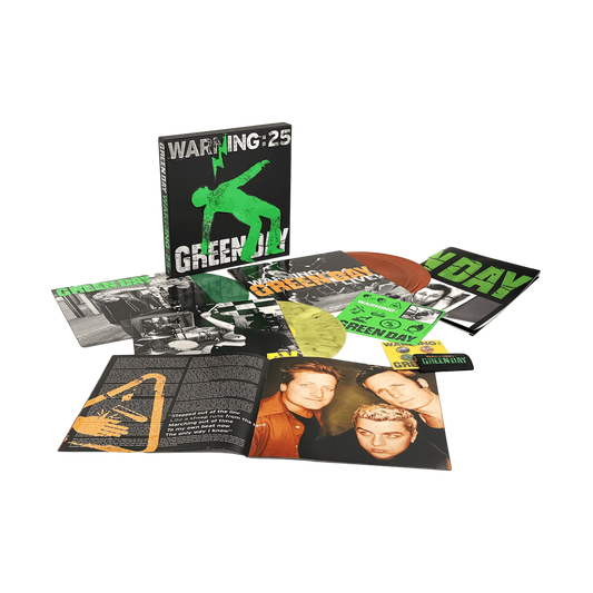 BOXSET GREEN DAY - WARNING (25TH ANNIVERSARY DELUXE EDITION/5LP/GREEN, YELLOW & ORANGE GALAXY VINYL)
