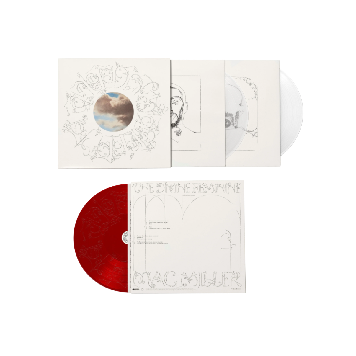 Vinilo Mac Miller - The Divine Feminine (10th Anniversary/Indie Exclusive Milky Clear & Ruby Vinyl/3LP)