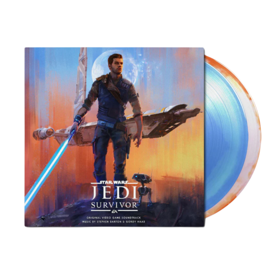 VINILO STEPHEN BARTON & GORDY HAAB - STAR WARS JEDI: SURVIVOR (BLUE & ORANGE VINYL/2LP)