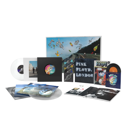 BOXSET PINK FLOYD - WISH YOU WERE HERE (50TH ANNIVERSARY) (4LP CRYSTAL CLEAR/7 PULGADAS/2 CD/BLURAY)