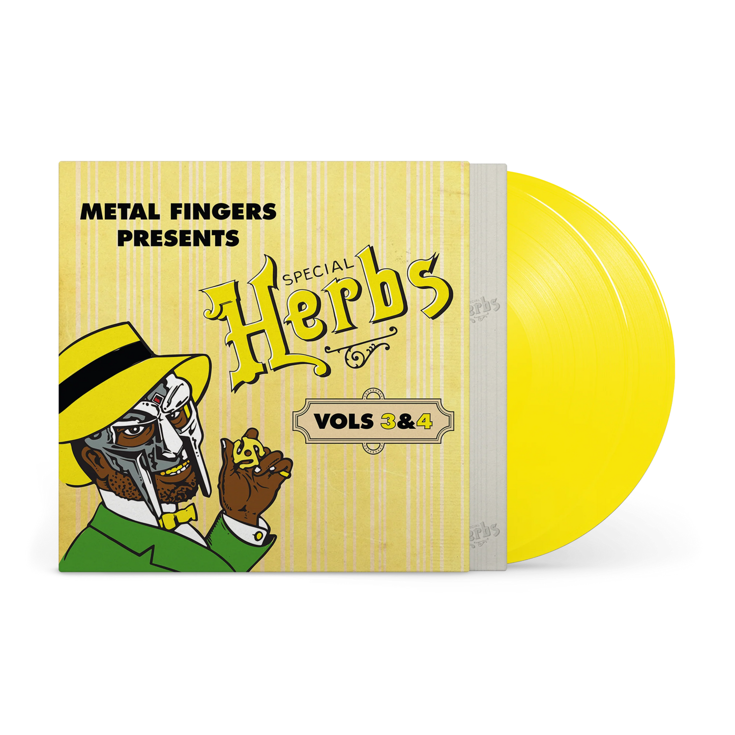 VINILO MF DOOM - METAL FINGERS PRESENTS: SPECIAL HERBS VOL. 3 & 4 (2LP/LEMON YELLOW VINYL)