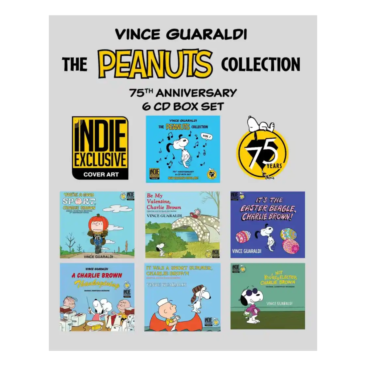Boxset Vince Guaraldi - Peanuts Collection: Vol. 1 (75th Anniversary/6CD)
