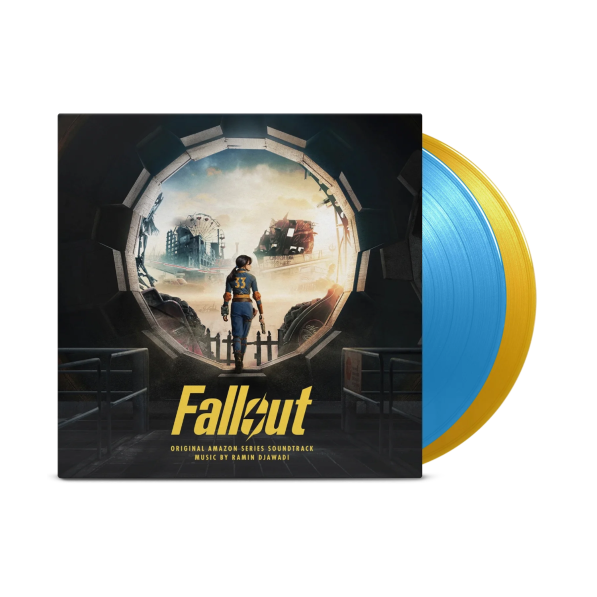 VINILO RAMIN DJAWADI - FALLOUT ORIGINAL AMAZON SERIES OST (LIMITED EDITION/BLUE & YELLOW VINYL/2LP)