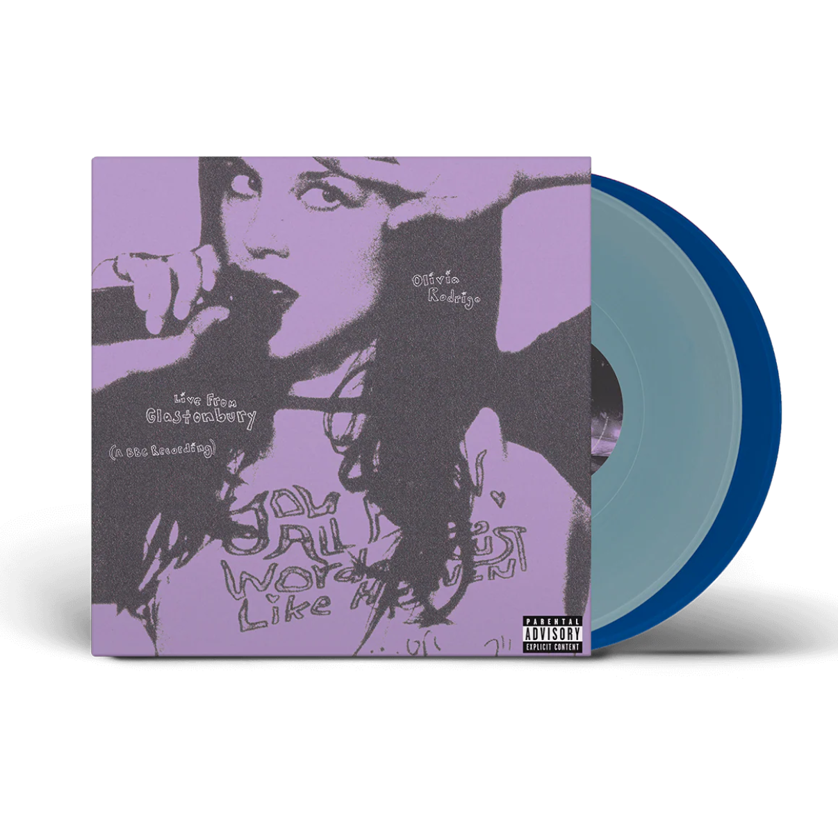 Vinilo Olivia Rodrigo - Live From Glastonbury (A BBC Recording) (Light Blue/Cobalt Vinyl)