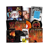 Boxset Slayer - Hell Awaits 40th Anniversary (60-Page Book/Slipmat/Tickets/Posters/2 Black & 1 Fire Splatter Vinyl)