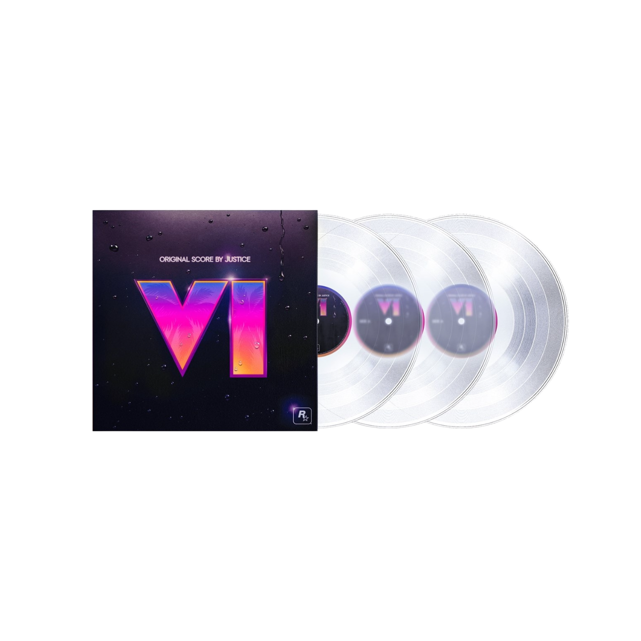 Vinilo Justice - Grand Theft Auto VI (Original Score) (3LP/Indie Exclusive/Clear Vinyl)