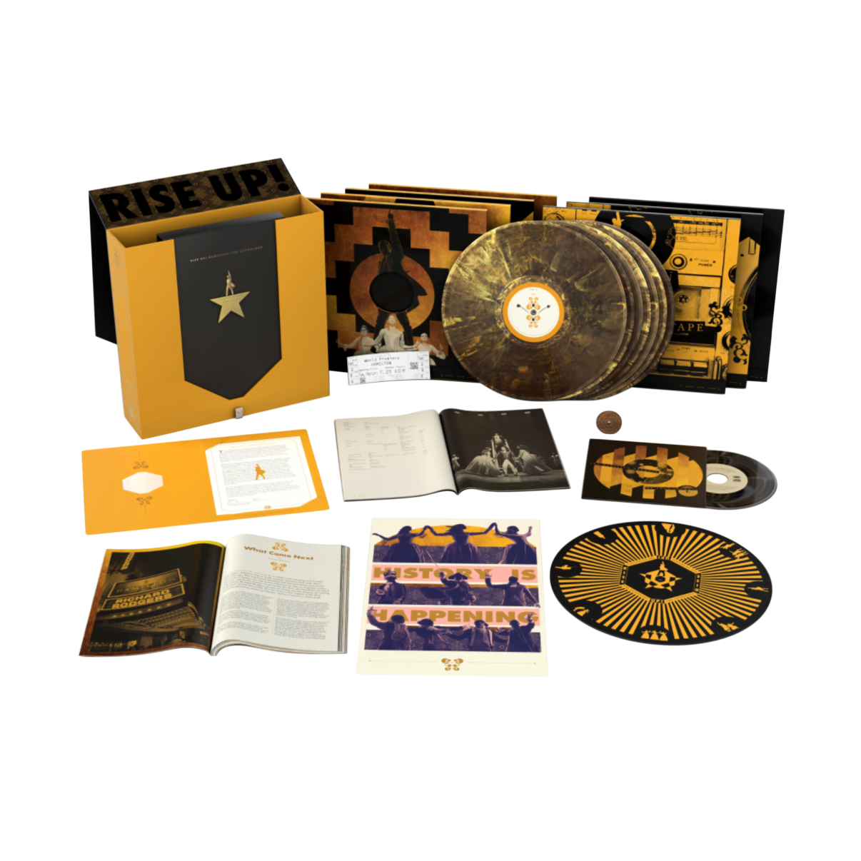 Boxset Lin-Manuel Miranda & Various Artists - Rise Up! Hamilton: The Anthology (7LP/7 Inch/Numbered/Super Deluxe Boxset Edition)