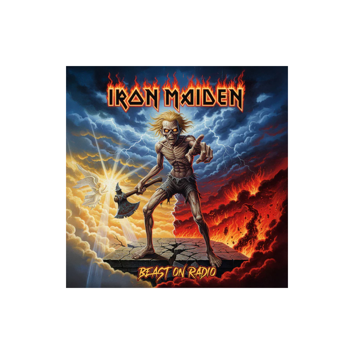 VINILO IRON MAIDEN - BEAST ON RADIO (CLEAR YELLOW VINYL)