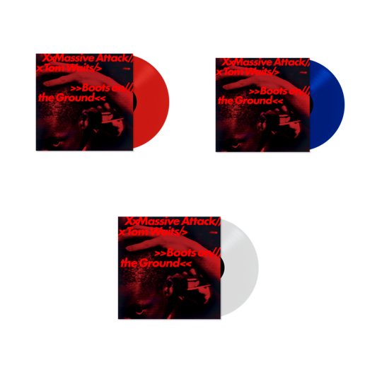 VINILO MASSIVE ATTACK & TOM WAITS - BOOTS ON THE GROUND (RANDOM - RED/WHITE/BLUE VINYL)