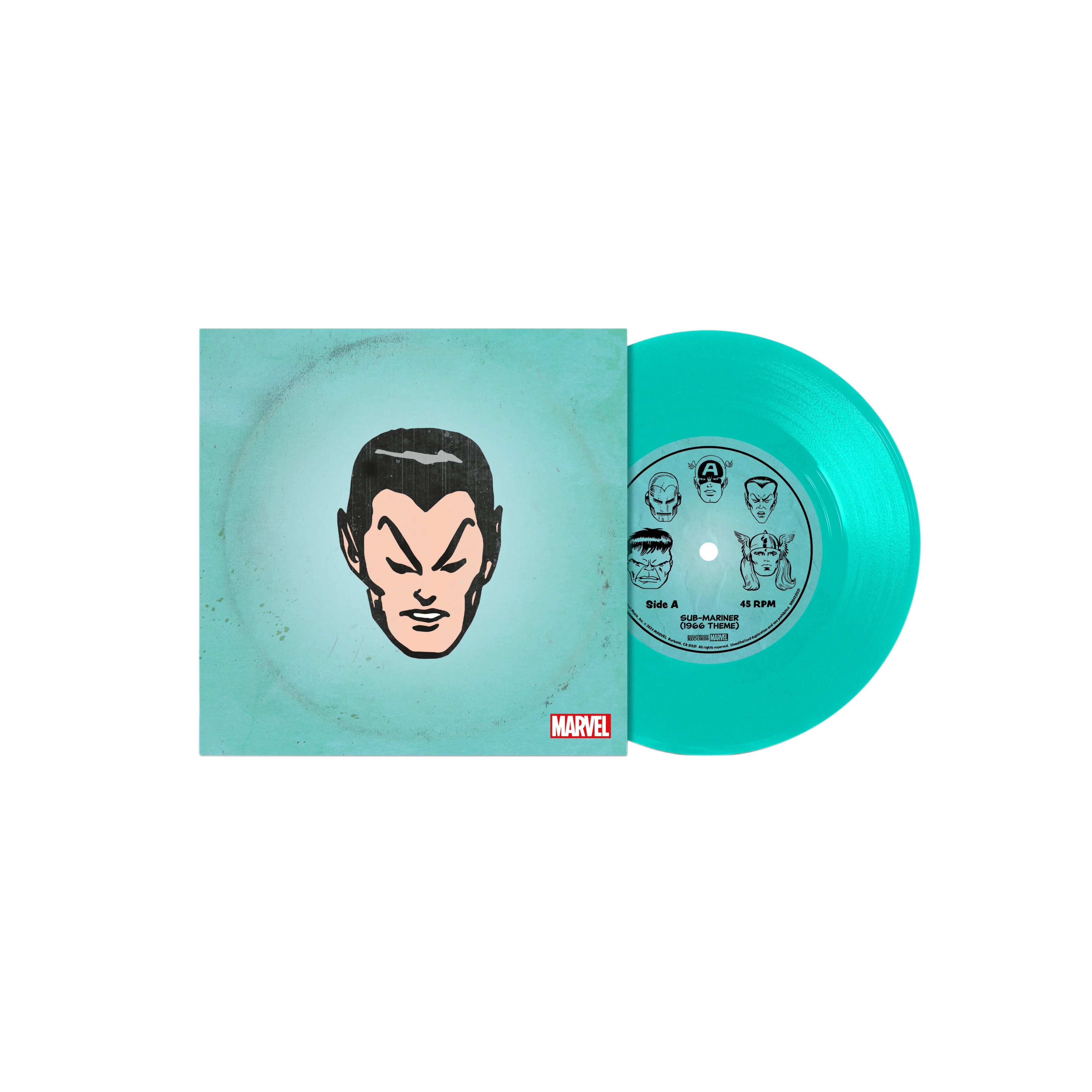 Vinilo Marvel Chorus - Sub-Mariner (1966 Theme) (Translucent Sea Foam Vinyl)