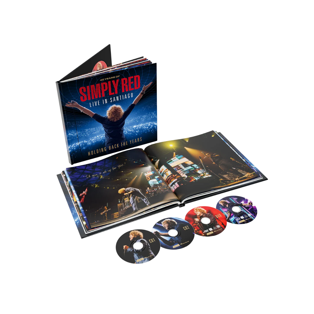 CD SIMPLY RED - HOLDING BACK THE YEARS: LIVE IN SANTIAGO (2CD/BLU-RAY/DVD)