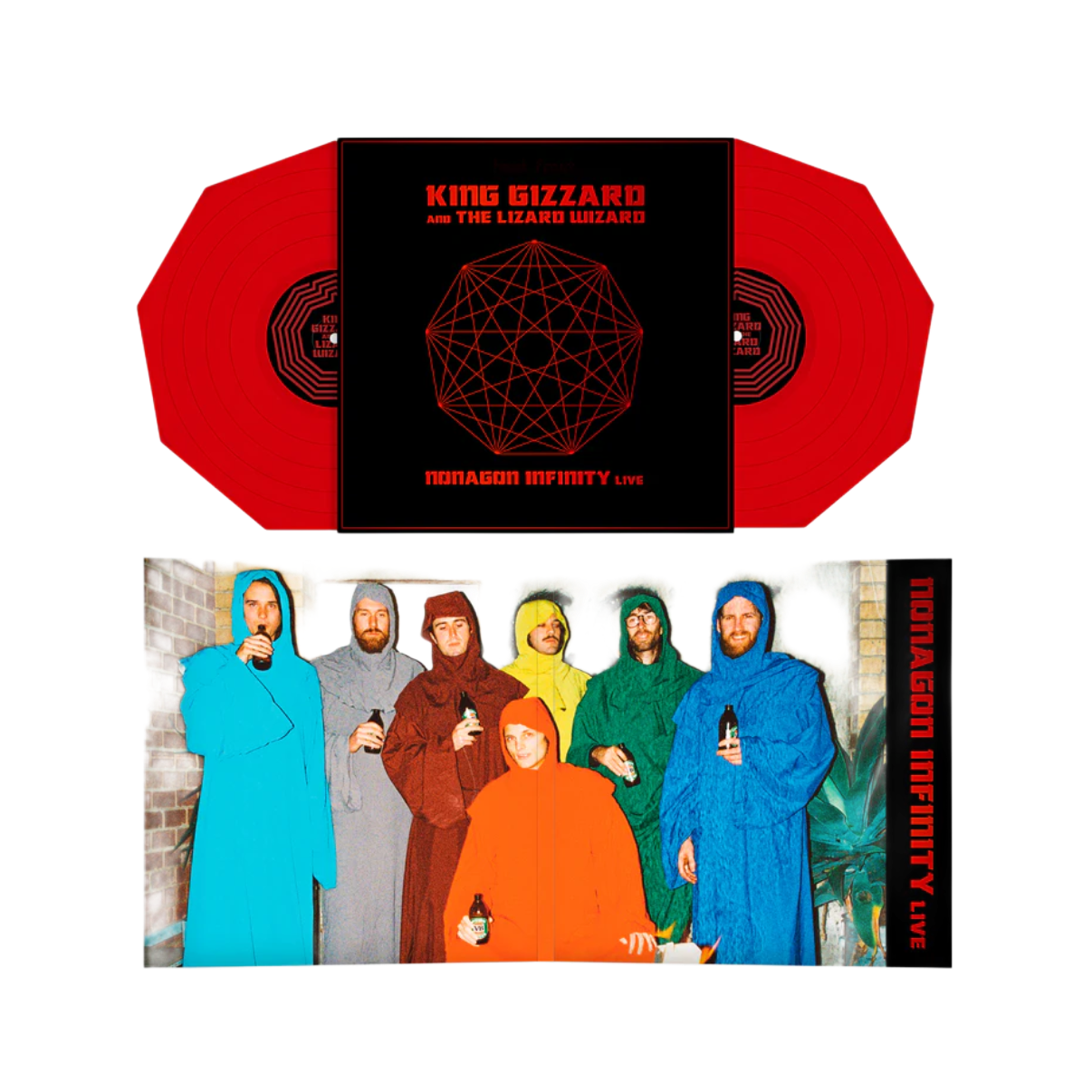 VINILO KING GIZZARD & THE LIZARD WIZARD - NONAGON INFINITY LIVE (2LP/RED VINYL)