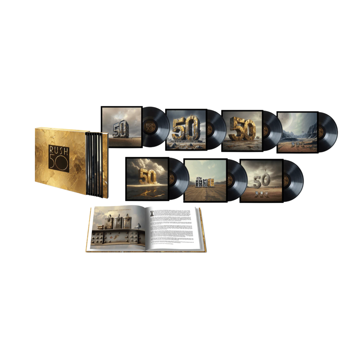 BOXSET RUSH - 50 (DELUXE/7LP)