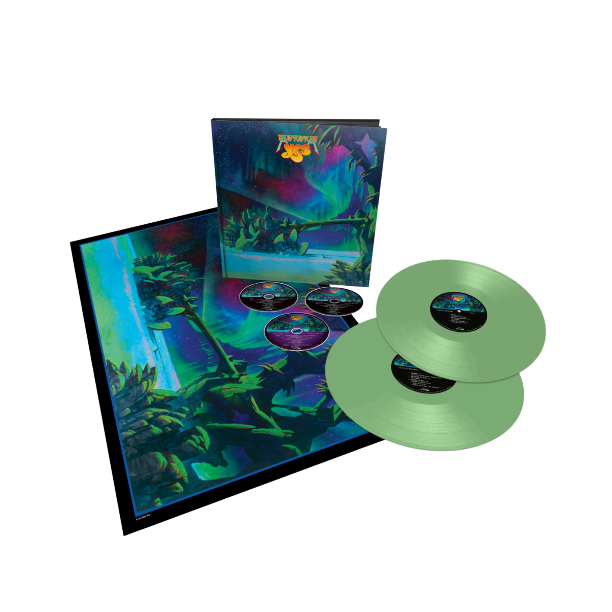 Boxset Yes - Aurora (Deluxe/Light Green Vinyl/2LP/2CD/Blu-ray)