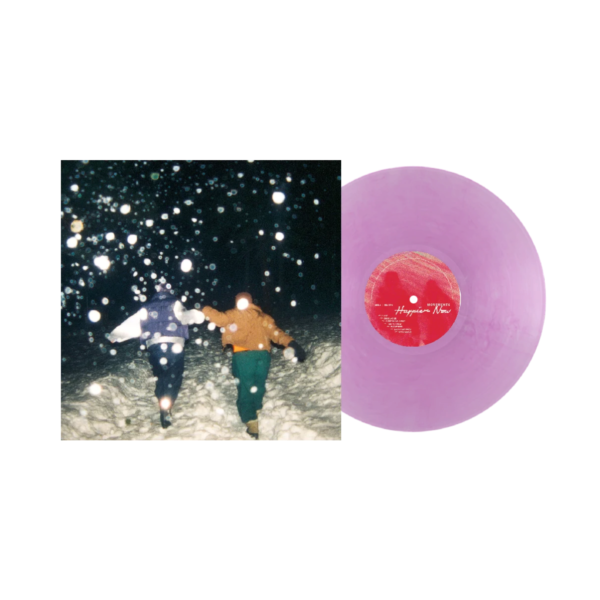 Vinilo Movements - Happier Now (Transparent Violet Vinyl)