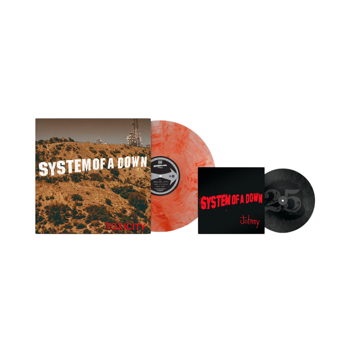 Vinilo System Of A Down - Toxicity (25th Anniversary/Scarlet Marble Vinyl)