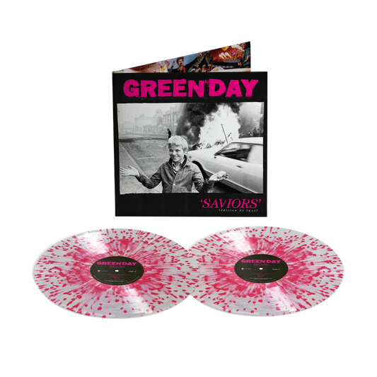 VINILO GREEN DAY - SAVIORS (EDITION DE LUXE/2LP/CLEAR WITH HOT PINK SPLATTER VINYL)