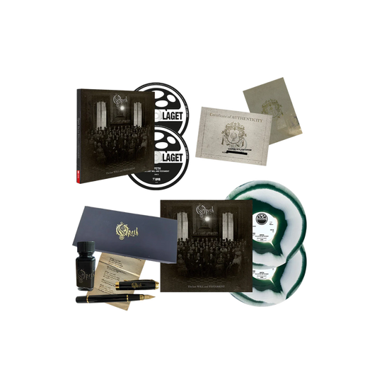 BOXSET OPETH - THE LAST WILL & TESTAMENT (WHITE/DARK GREEN CORONA VINYL/CD/BLU-RAY)