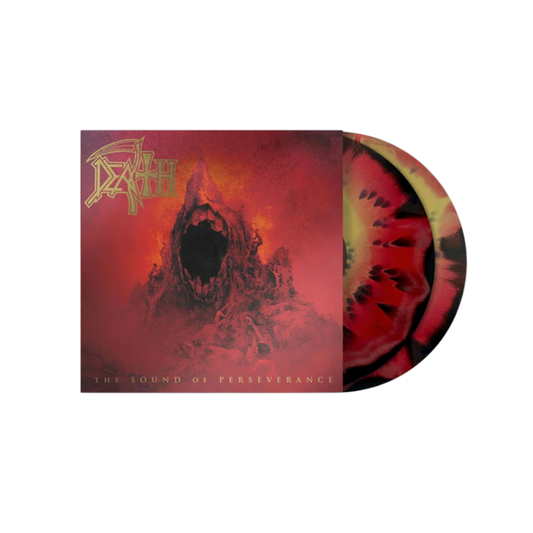 VINILO DEATH - THE SOUND OF PERSEVERANCE (BLACK, RED & GOLD TRI COLOR MERGE WITH SPLATTER VINYL)