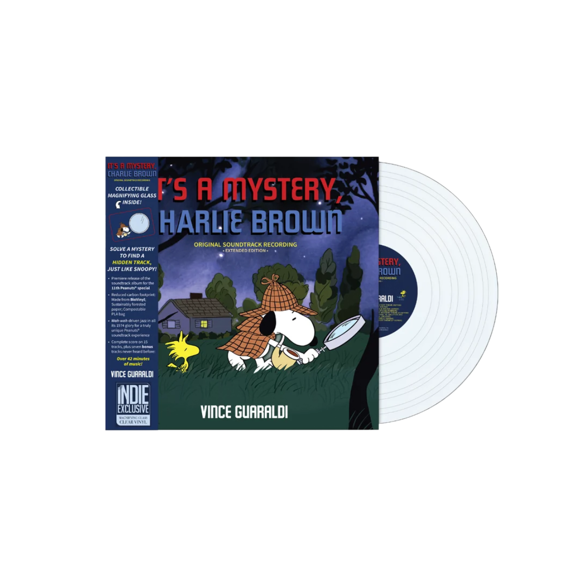 Vinilo Vince Guaraldi - It's a Mystery, Charlie Brown (OST) (Magnifying Glass Clear Vinyl)