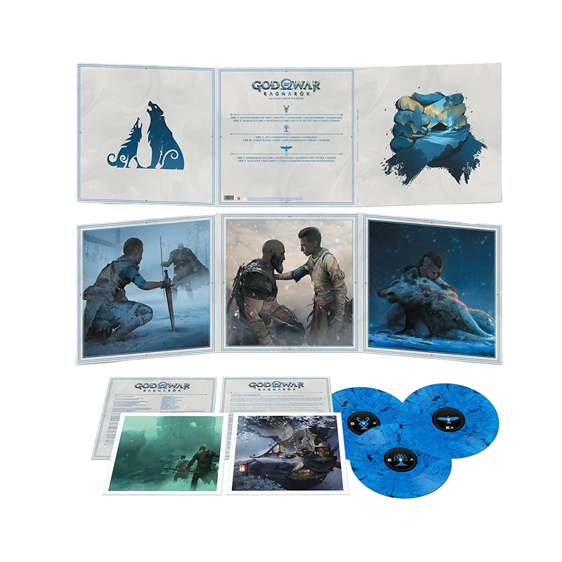 VINILO BEAR MCCREARY - GOD OF WAR RAGNAROK OST (3LP/BLUE SMOKE VINYL)