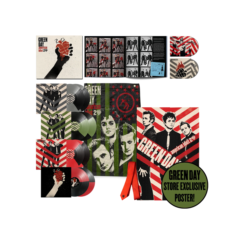 BOXSET GREEN DAY - AMERICAN IDIOT (20TH ANNIVERSARY/DELUXE SET/8-COLOR VINYL/BLU-RAY)