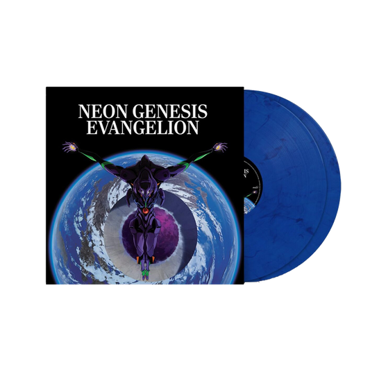 VINILO NEON GENESIS EVANGELION - NEON GENESIS EVANGELION OST (TRANSLUCENT BLUE & BLACK SMOKE)