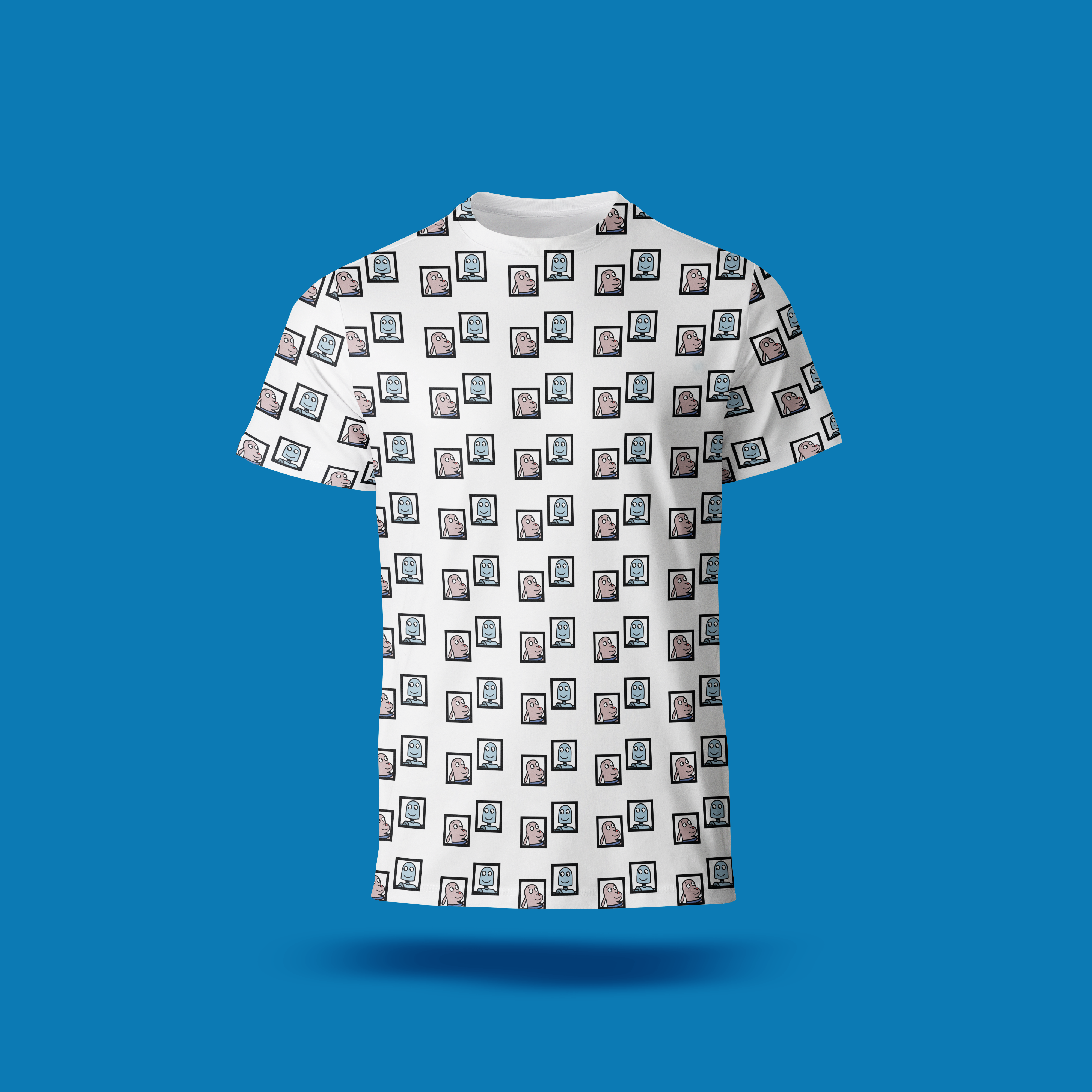 Polera Robot Cuadro Thrills